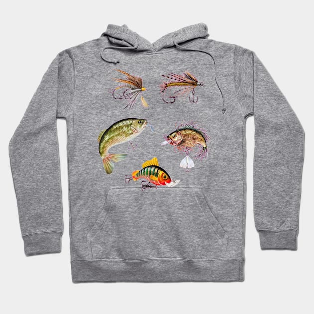 Types of Fish Lures Hoodie by Wild Catch